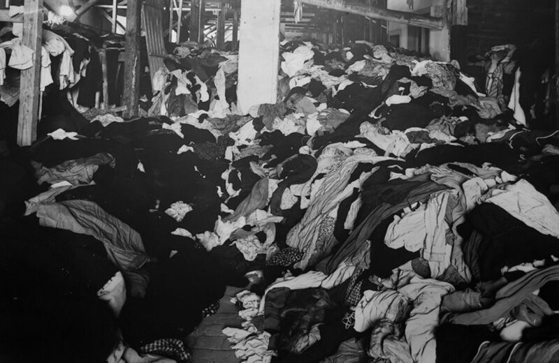 Вещи, найденные на складах Аушвиц после освобождения лагеря