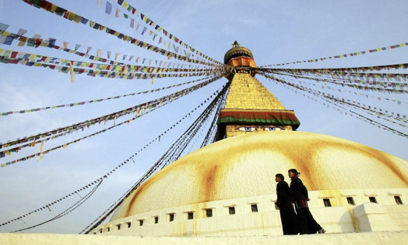 Ступа Бодхнатх в Катманду. (Paula Bronstein/Getty Images)