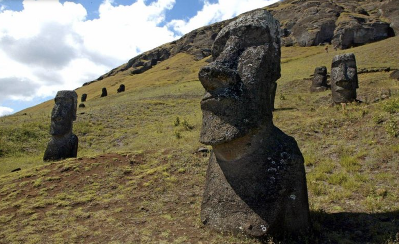 Статуи острова Пасхи. (Martin Bernetti/AFP - Getty Images)