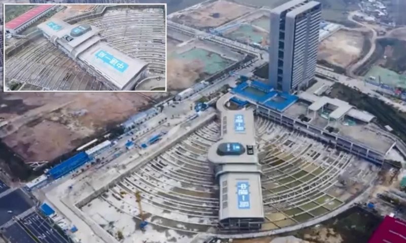 В Китае однажды переместили автовокзал весом 30000 тонн