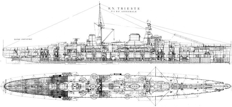Первые «вашингтонские» тяжёлые крейсеры Италии. История «Тренто» и «Триесте»