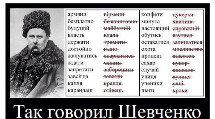 В каком году украинцы были включены. Украинский и русский язык. Так говорил Шевченко. Украинский язык демотиваторы. Фразы украинцев.