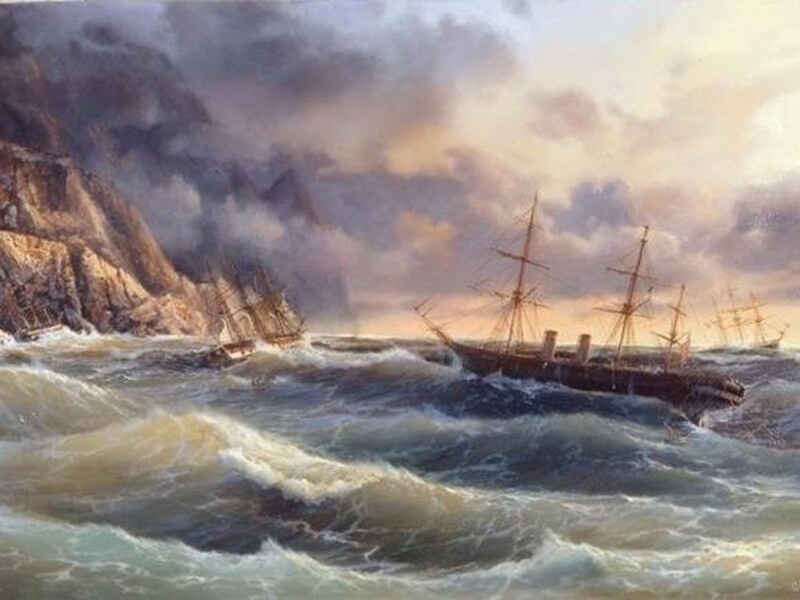 Шторм века 26, 27 ноября сего года в Краснодарском крае и Крымская буря 1854-года, которая разметала вражеский флот и обрекла англичан, французов и турок на гибель