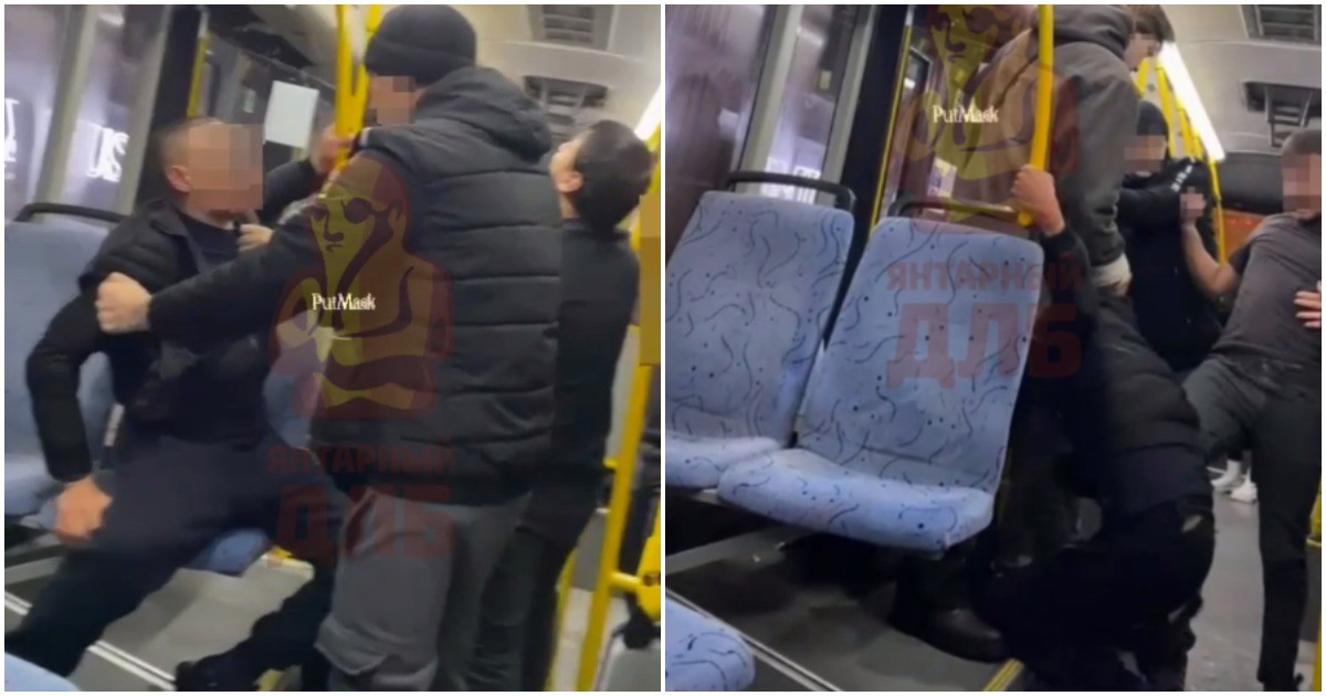 В Калининграде приезжие избили мужчину в автобусе