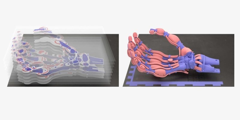 Напечатана первая роборука с костями, связками и сухожилиями