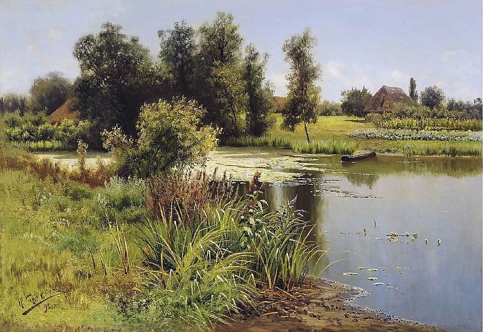 Русский художник пруд. Сергеев Николай Александрович 1855-1919. Николай Александрович Сергеев, "летний пейзаж". Николай Сергеев (1855 – 1919), «летний пруд». Художник Сергеев Николай Александрович картины.