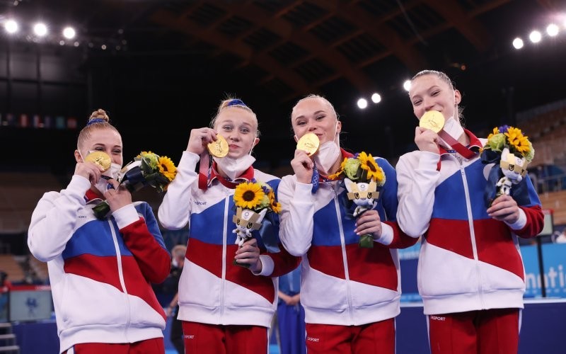 Российские гимнастки не будут участвовать в международных соревнованиях без флага и гимна