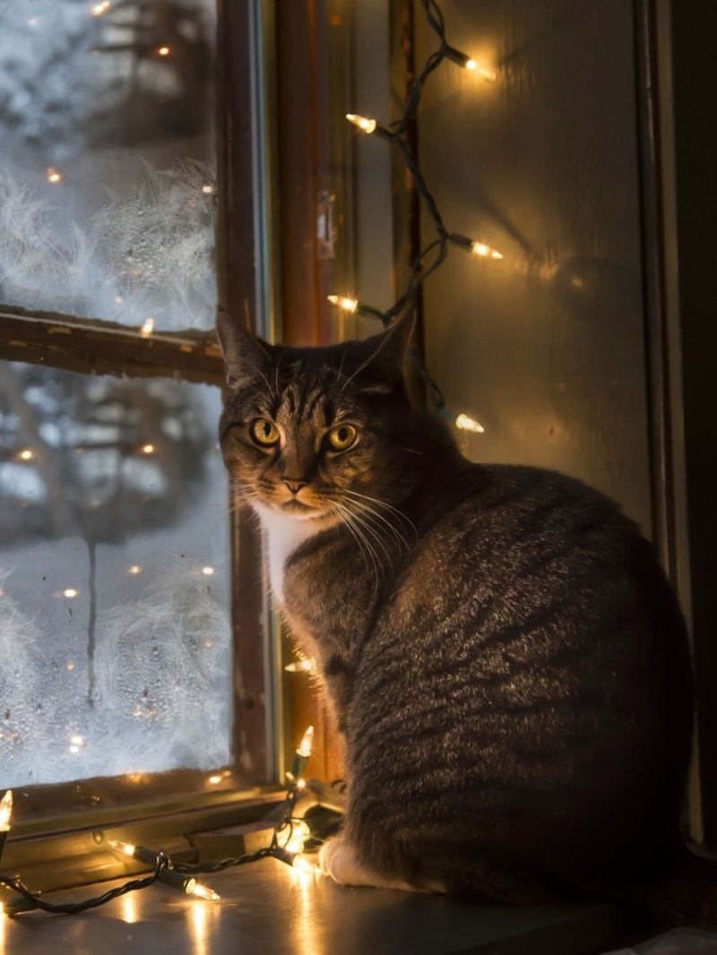 Зимнее окно вечером. Кошка на окне. Кошки на окошке. Котик на подоконнике. Окно зима вечер.