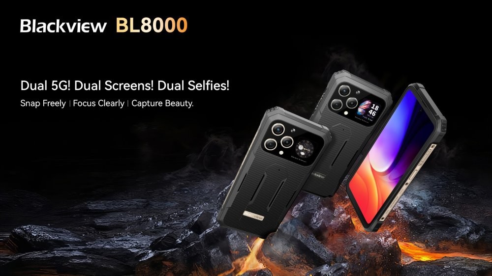 Премьера флагманского смартфона Blackview BL8000 с двумя экранами 
