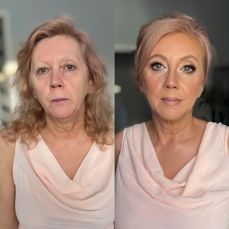 Девушки до и после преображения с помощью макияжа