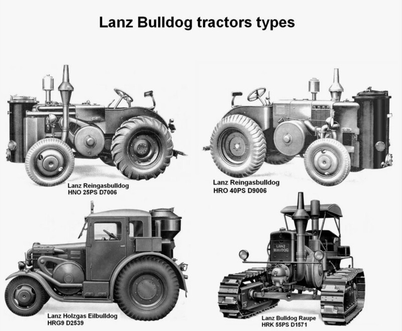 Lanz Bulldog – трактор-тягач для буксирования грузов с нефтяным мотором