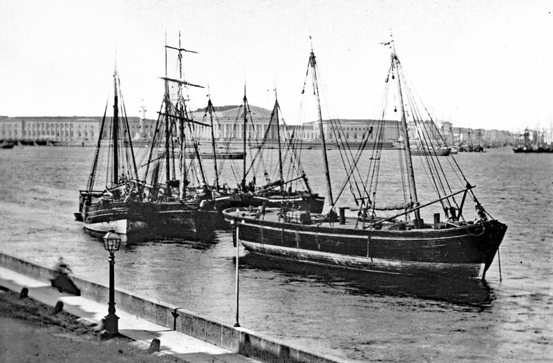 Корабли на Неве. Старый Петербург