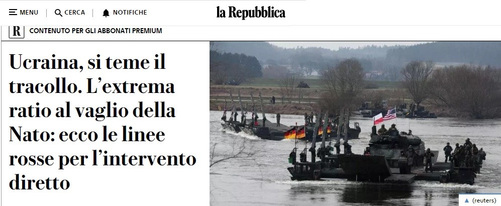 La Repubblica: в НАТО установили красные линии
