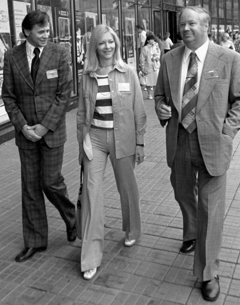 Владимир Наумов, Барбара Брыльска и Юрий Озеров, 15 июля 1977 год.