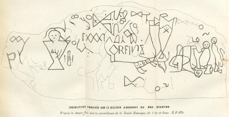 Загадочные надписи на Дайтонском камне и их возможные авторы