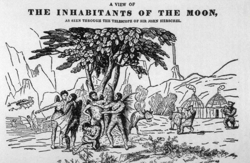 Великая лунная мистификация 1835 года – кто и зачем затеял грандиозный серийный обман?