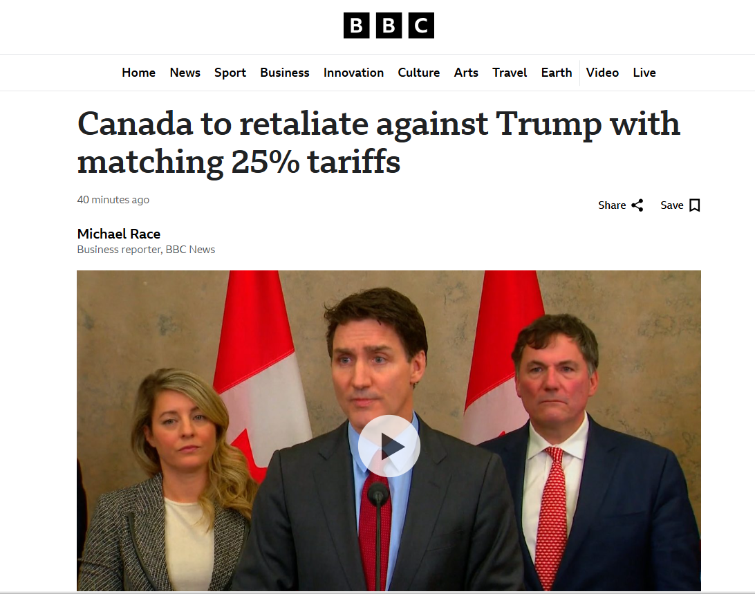 Мексика и Канада отреагировали на введение 25% пошлин Трампом