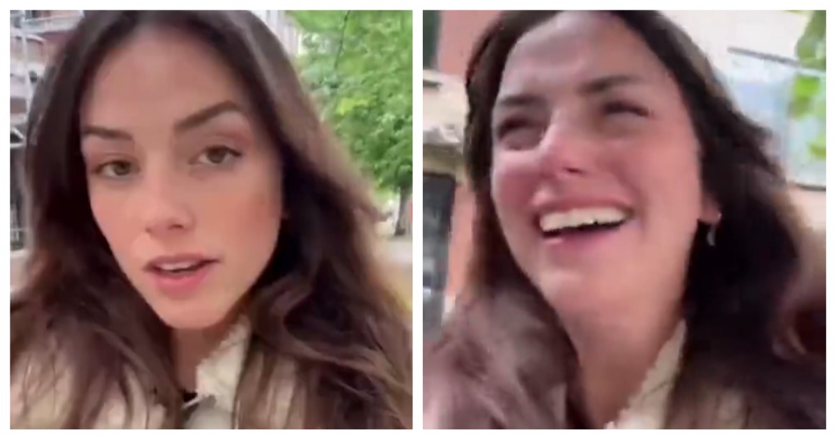 Парень убежал от девушки