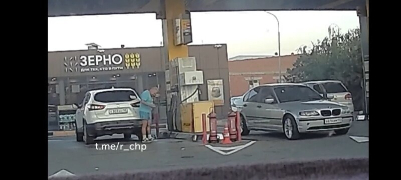 Умыл так умыл на АЗС