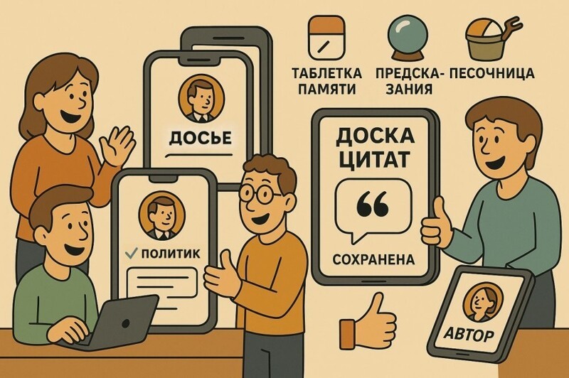 Создали приложение для оценки цитат и предсказаний известных персон, а получили... пустыню из 100 пользователей ?