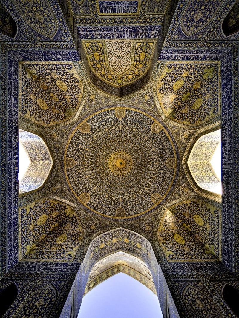 5. Потолок мечети имама в Исфахане, Иран