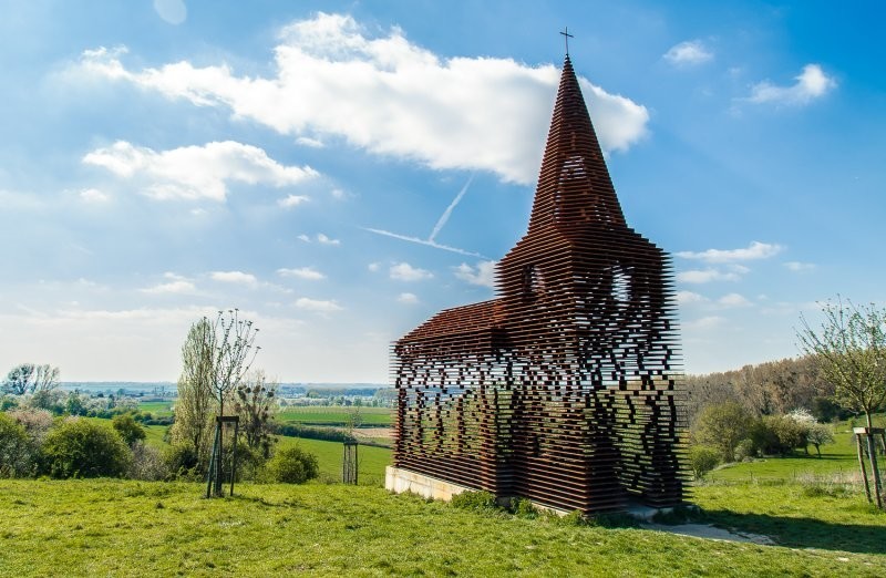 14. "Прозрачная" церковь в Борглуне, Бельгия