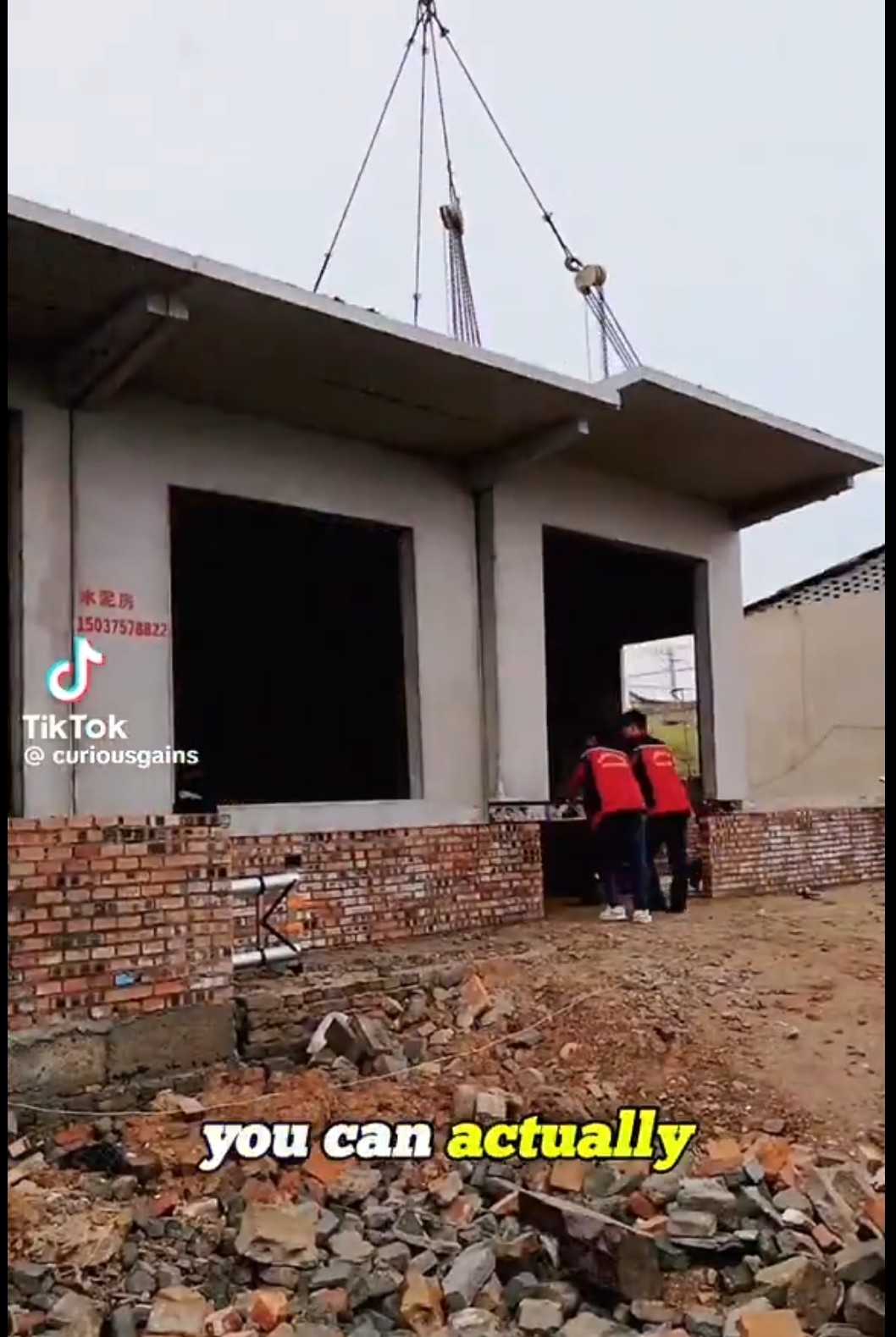 В Китае начали строить бетонные дома за 250 тысяч рублей