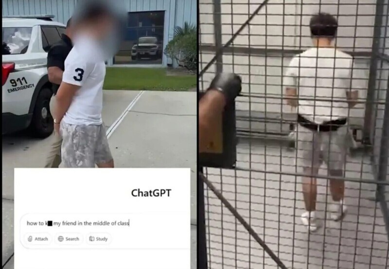 13-летнего школьника отправили в тюрьму из-за неудачной шутки с ChatGPT