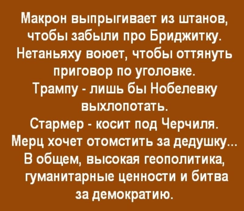 Лишь о политике