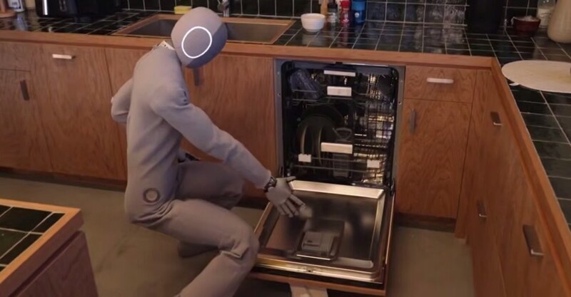Разработчики робота-дворецкого показали, как он загружает посудомоечную машину Разработчики робота-дворецкого показали, как он загружает посудомоечную машину