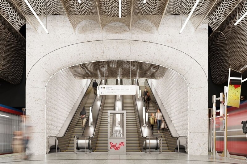 Как будет выглядеть новая станция московского метро "Кленовый бульвар"