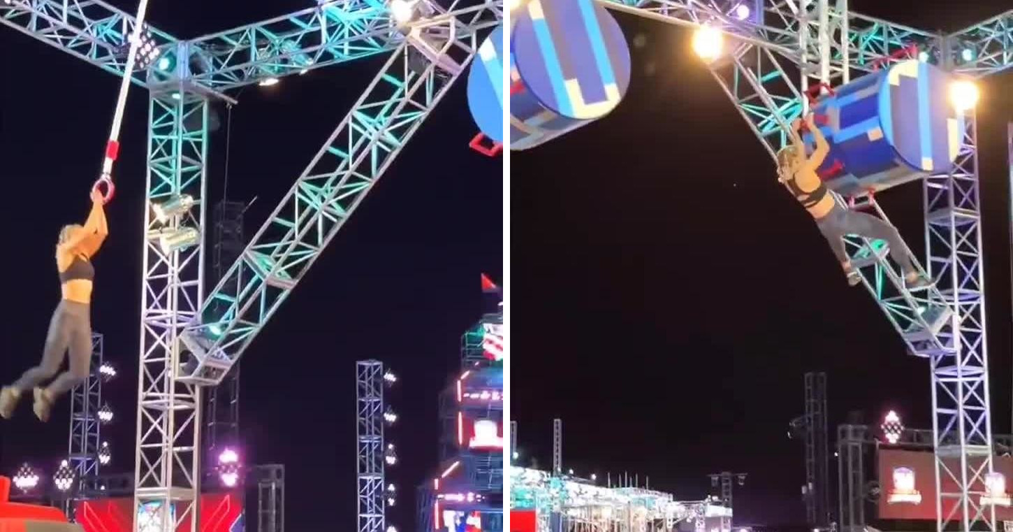 Испытание для сильных: девушка прошла сложную полосу препятствий