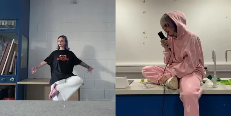 Девушка живёт в заброшенной школе и рассказывает, что больше всего её ужасает там