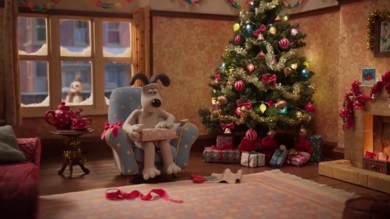 Новогодняя реклама с Уоллесом и Громитом