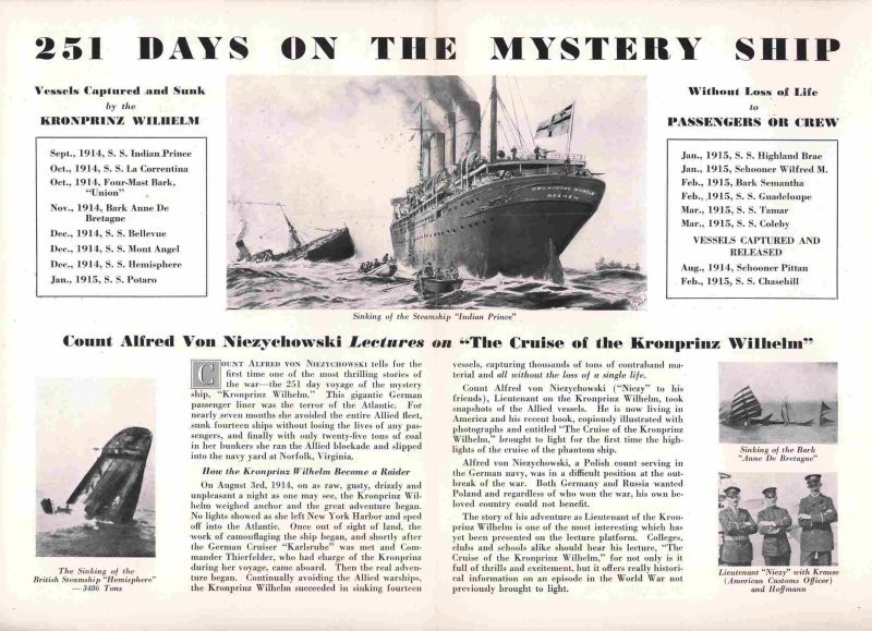 История лайнера​ «Кронпринц Вильгельм». Часть II: Немецкий рейдер