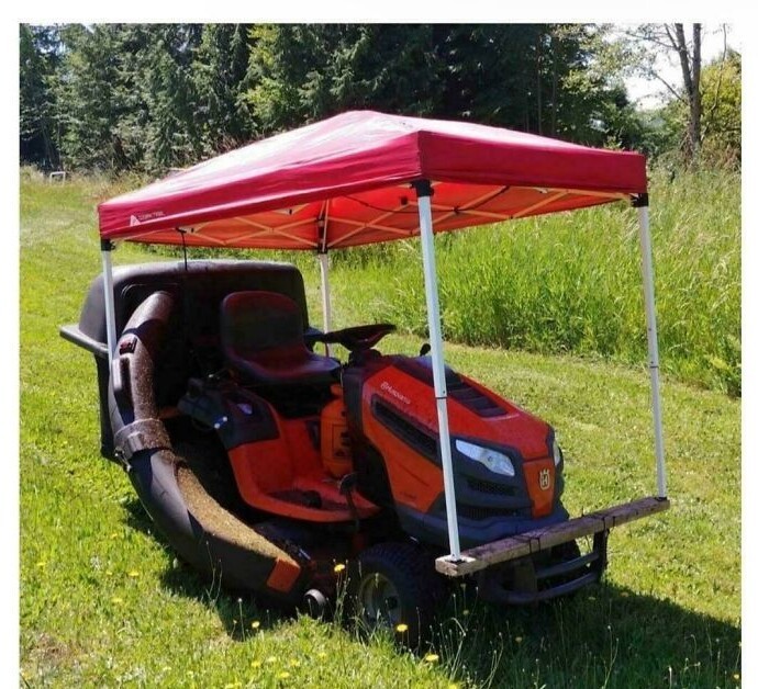 2. Как я стригу газон в жару 