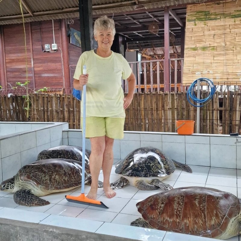 Российская пенсионерка переехала на Бали ради спасения черепах