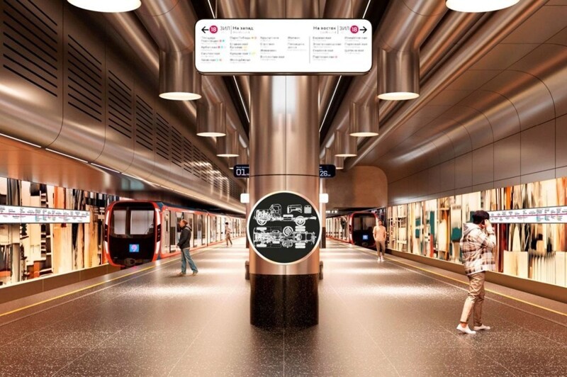 Станцию метро ЗИЛ⁠ оформят в стиле промышленной эстетики