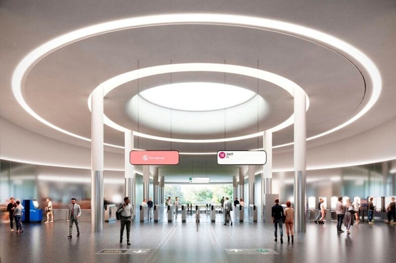 Станцию метро ЗИЛ⁠ оформят в стиле промышленной эстетики