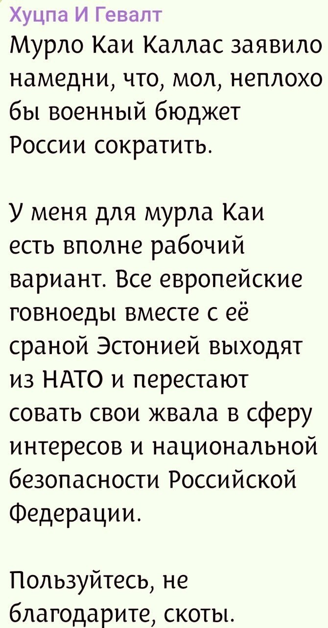 Лишь о ней , о политике