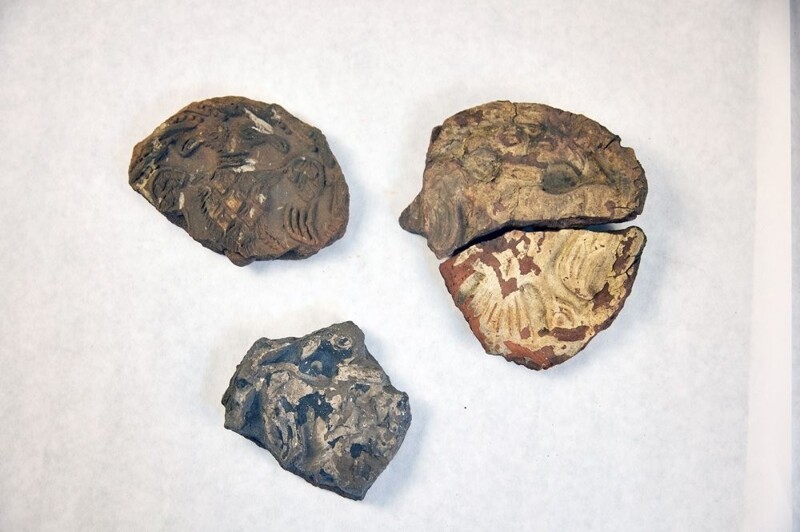 Коллекция изразцов с символом русских царей - двуглавым орлом