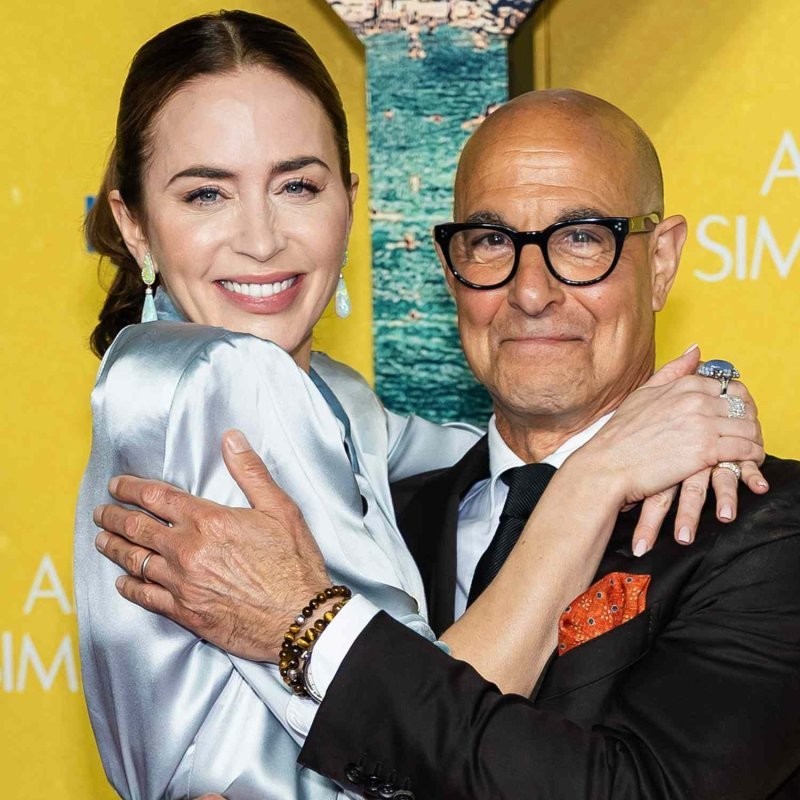 4. Эмили Блант, Стэнли Туччи, Джон Красински: большая дружная семья