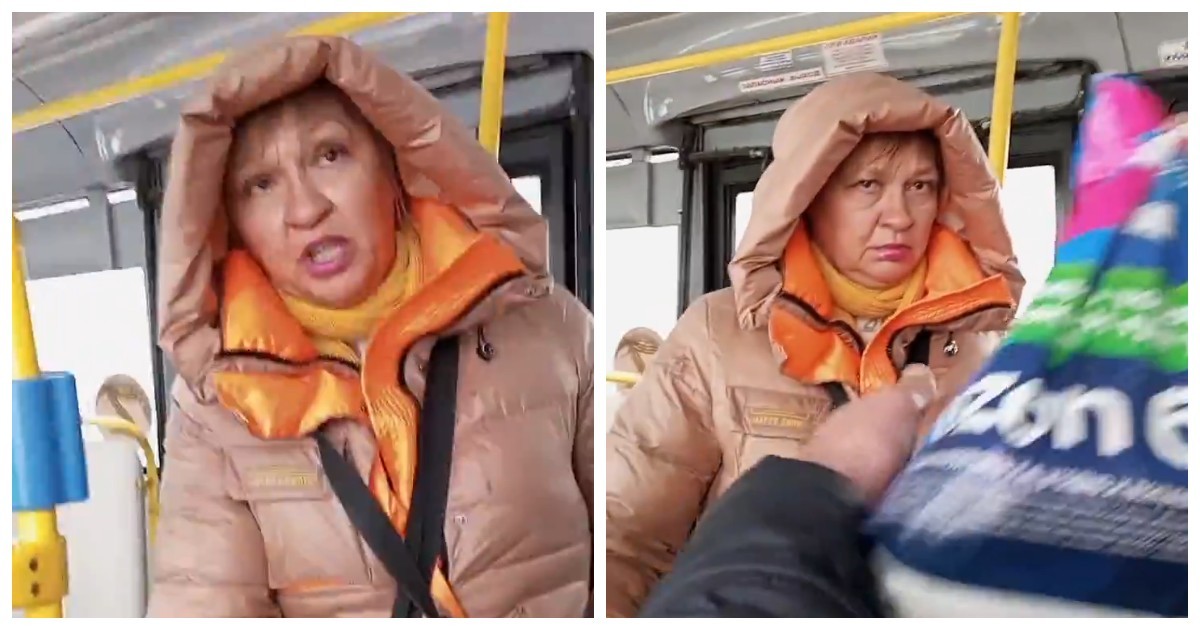 «Сидит на нем вонючими штанами»: ссора из-за листка в трамвае закончилась швырянием продуктов