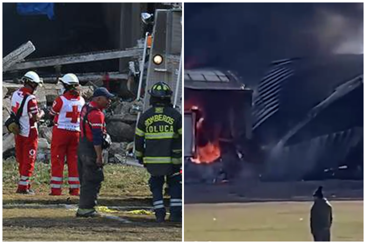 В Мексике разбился частный самолёт с 10 людьми на борту