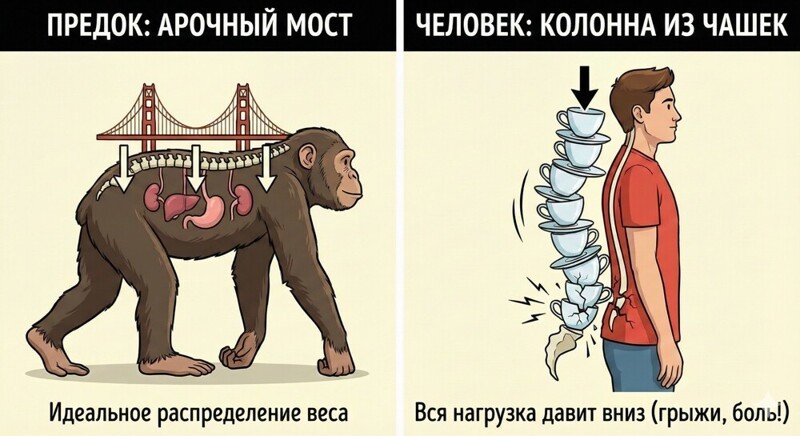 1. Позвоночник: башня из чайных чашек