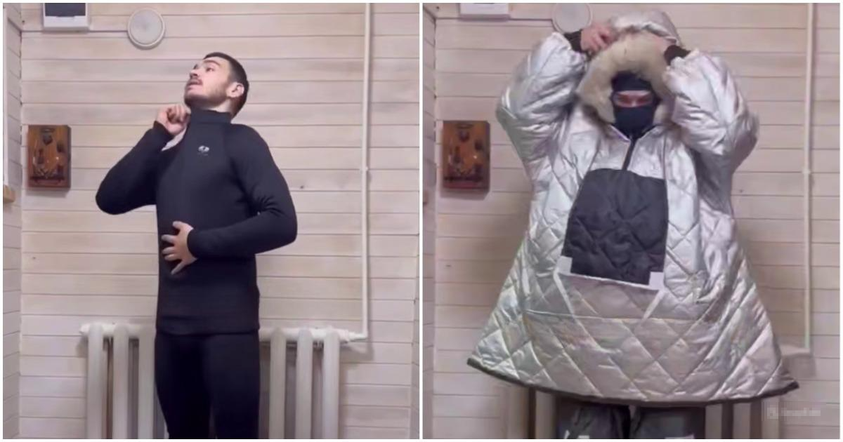 Как одеваются зимой в Якутии перед  поездкой на снегоходе