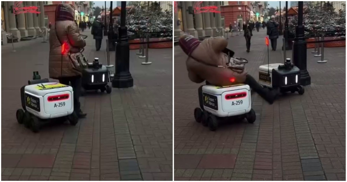 Женщина не заметила робота-доставщика и оказалась в&nbsp;травмпункте