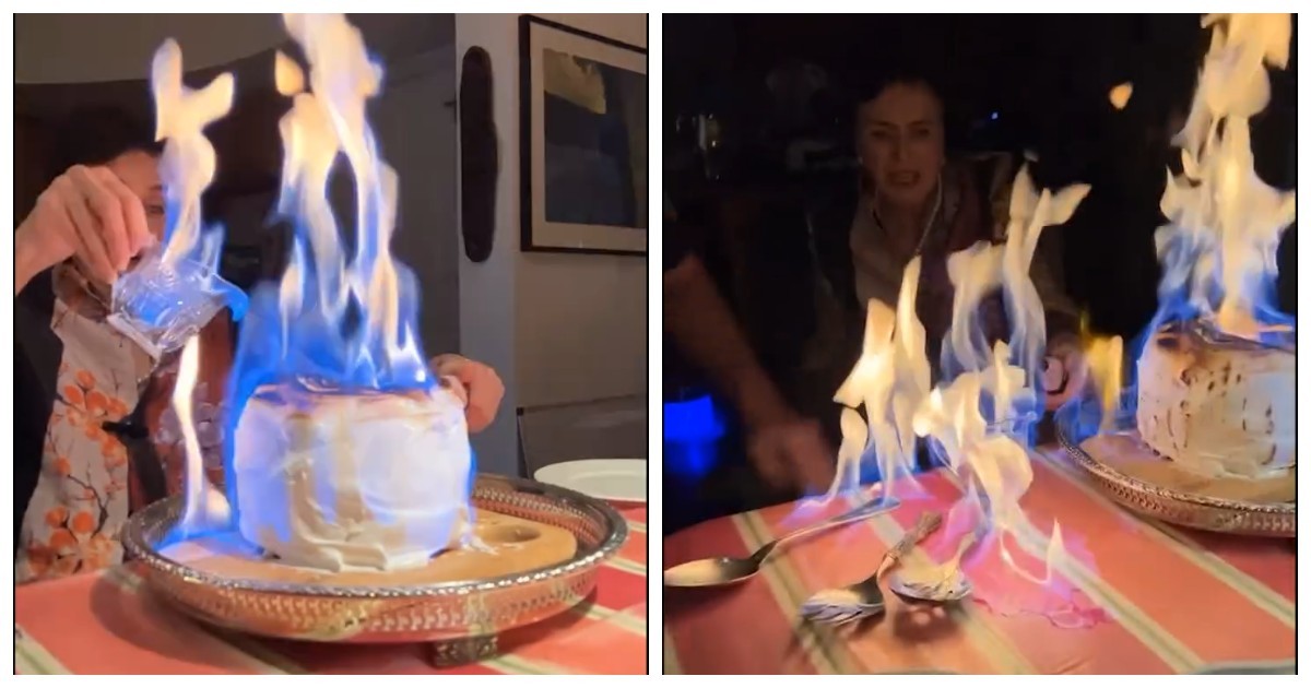 Огненный финал праздника: бабушка едва не устроила пожар на дне рождения