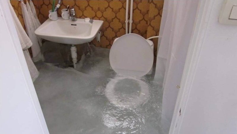 14. Забыл перекрыть воду 