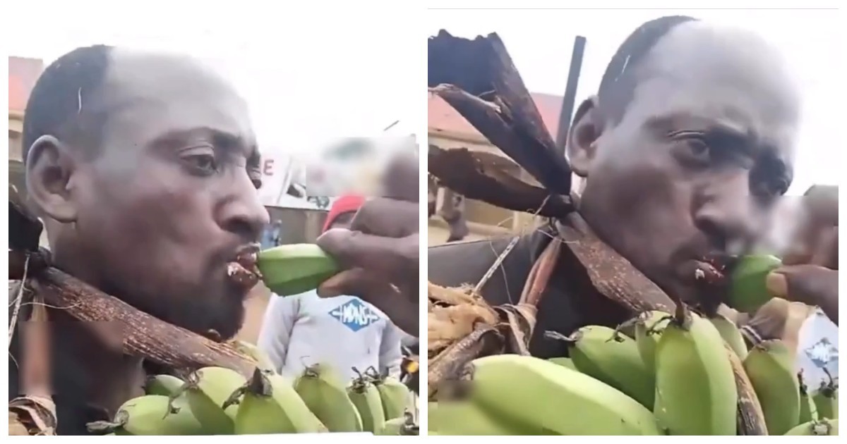 В Африке воров заставляют есть и пить то, что они пытались украсть